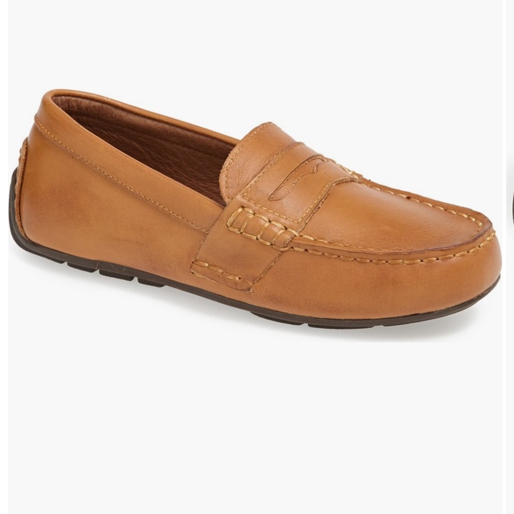 Ralph Lauren Kids Tan Telly Loafers